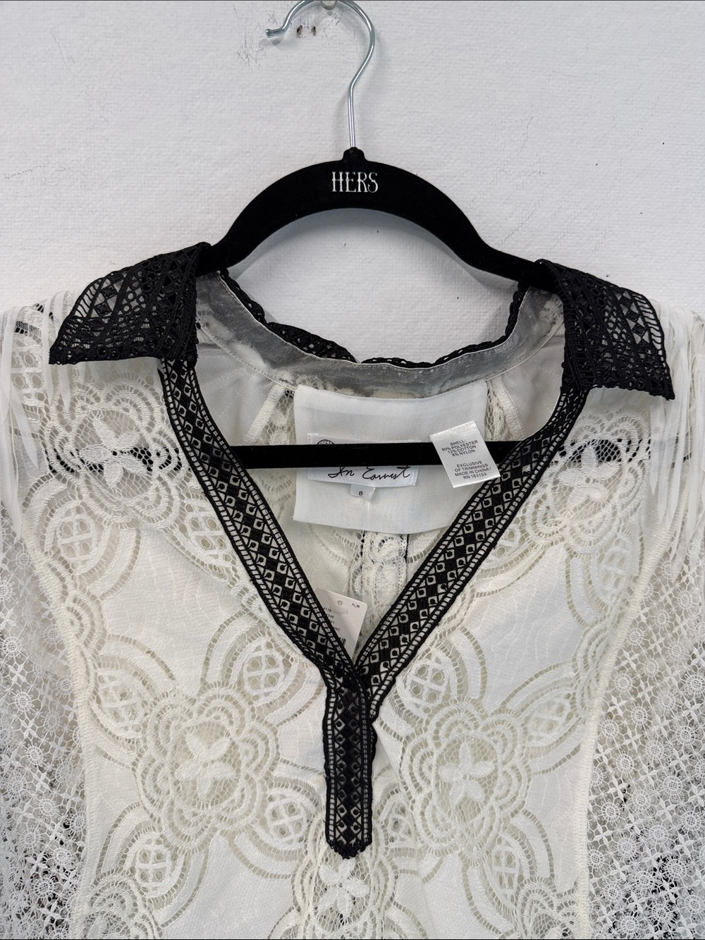 In Earnest Anthropologie Embellished Blouse - Picture 2 of 5